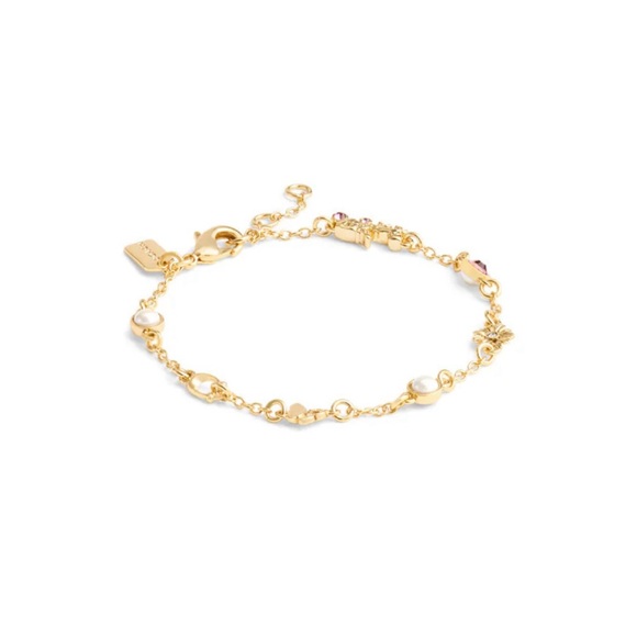 NWT Coach Signature Charm Strand Bracelet - Picture 2 of 3